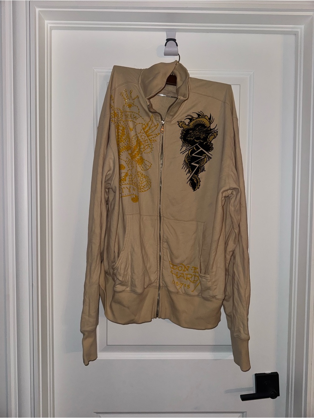 EUC hasVintage Y2K Don Ed Hardy By Christian Audiegier Tattoo Sweatshirt 2XL